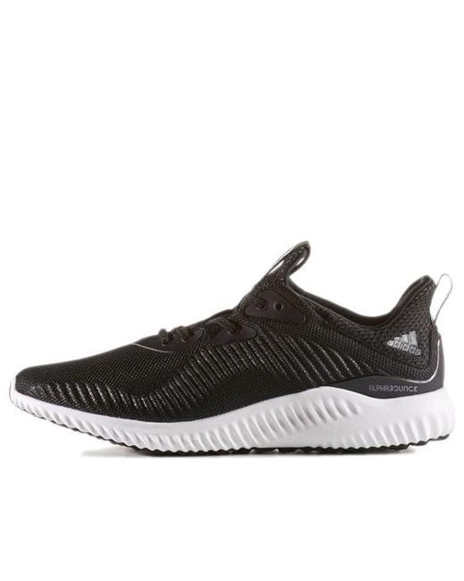adidas Alphabounce 1 Sports Shoes Black/white for Men | Lyst
