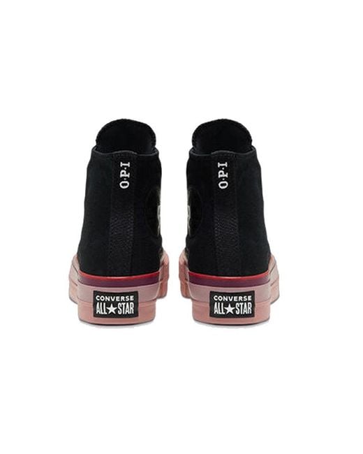 Converse Black (Wmns) Opi X Chuck Taylor All Star Platform High 'Edinburgher & Tatties'
