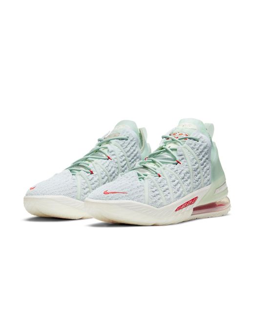 Nike White Lebron 18 Ep 'Empire Jade' for men