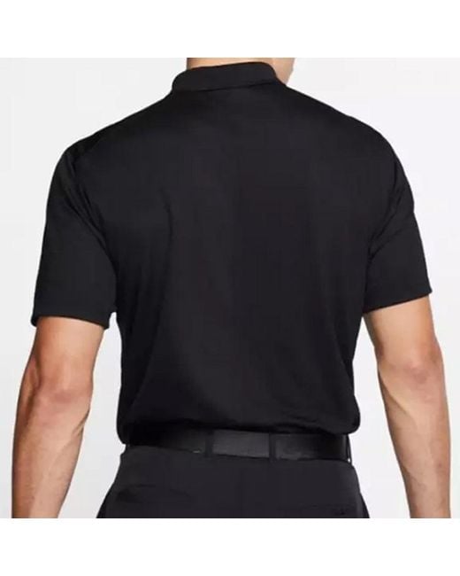 Nike Black Logo Quick Dry Breathable Sports Short Sleeve Polo Shirt for men