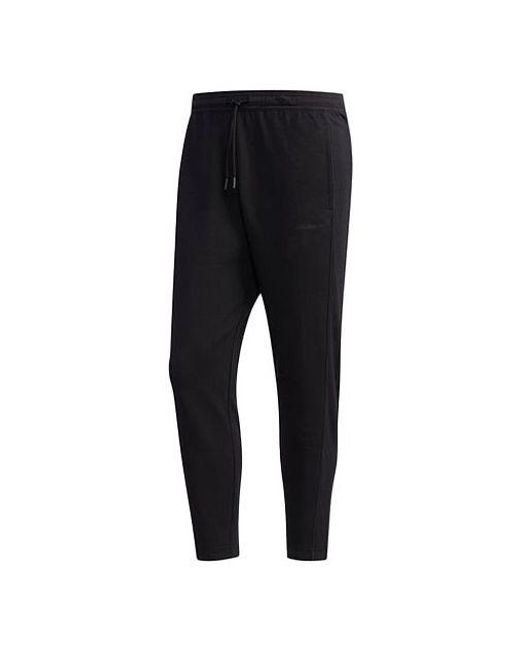 Adidas Black Neo Logo Casual Sports Pants for men