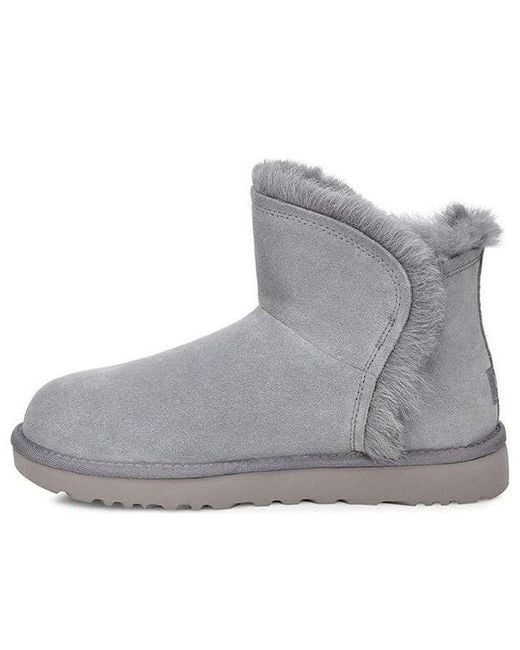 Ugg Gray (Wmns) Classic Mini Fluff High-Low