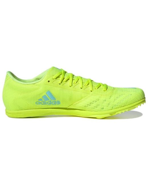 Adidas Yellow Distancestar Spikes for men