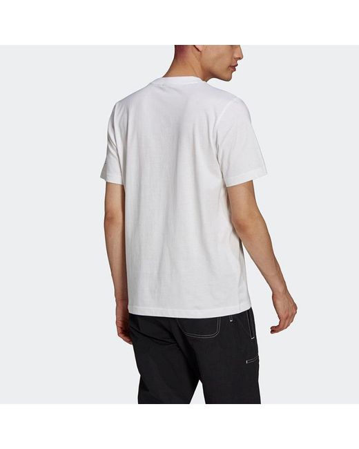 Adidas White Originals X The Simpsons Printed Crew Neckshort Sleeve for men