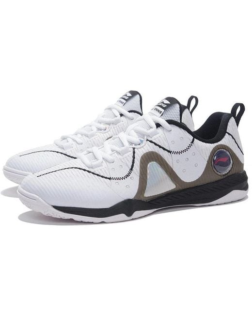 Li-ning White Double Shadow Table Tennis Shoes 'Standard' for men