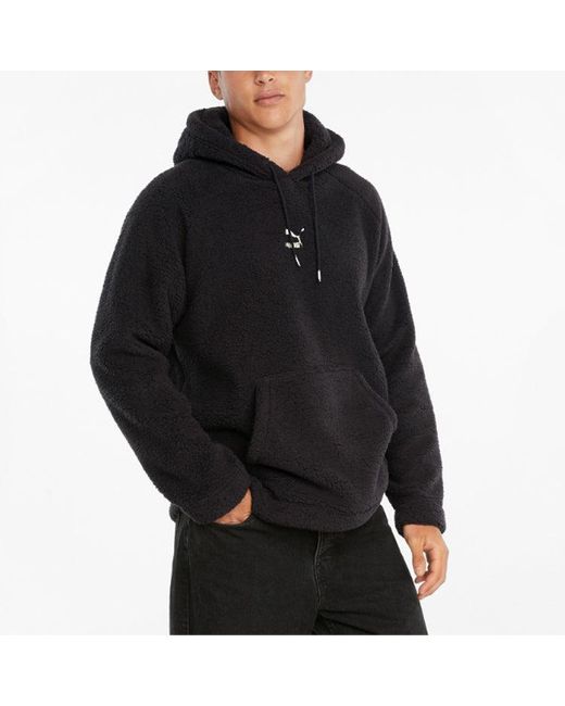 PUMA Black Classics Sherpa Hoodie for men