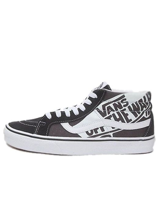 Vans Blue Sk8-Mid Reissue Logo for men