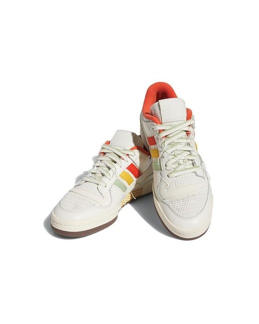 Adidas White Originals Forum 84 Low Shoes 'Off Cream Gum' for men