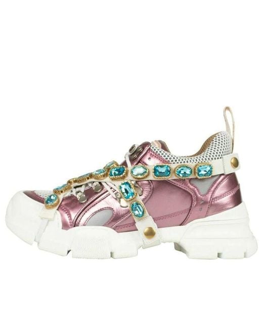 Gucci Pink (Wmns) Flashtrek Crystals'