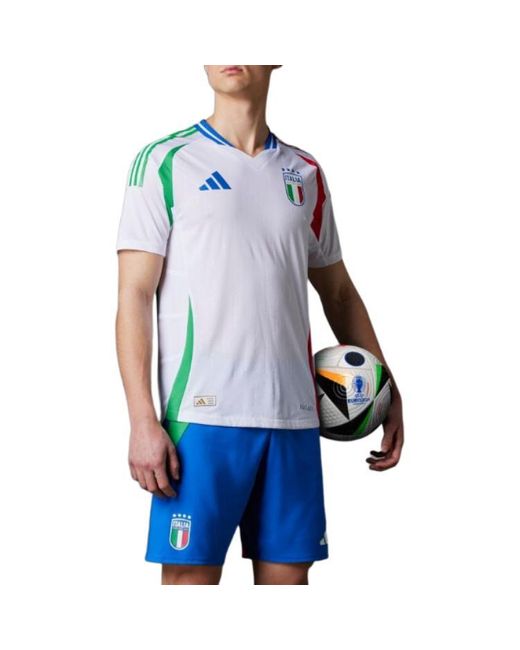 Adidas Blue Italy 24 Authentic Away Jersey Asia Sizing for men