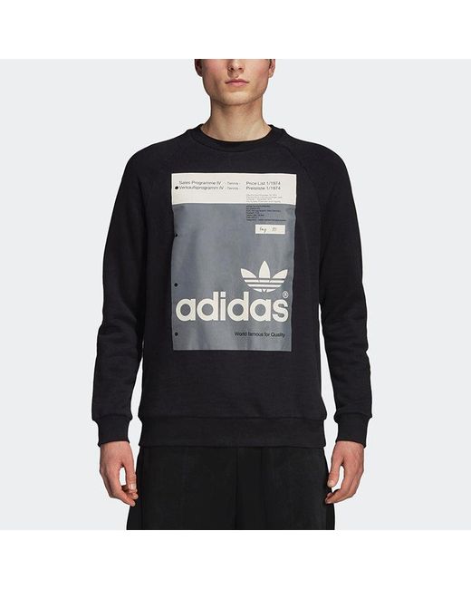Adidas Blue Originals Sports Round Neck Pullover for men