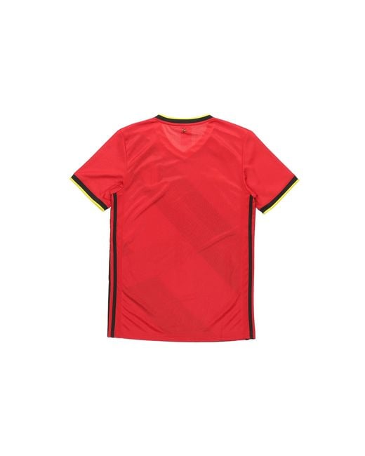 Adidas Red Belgium National Team Home Fan Edition Sports Short Sleeve Jersey for men