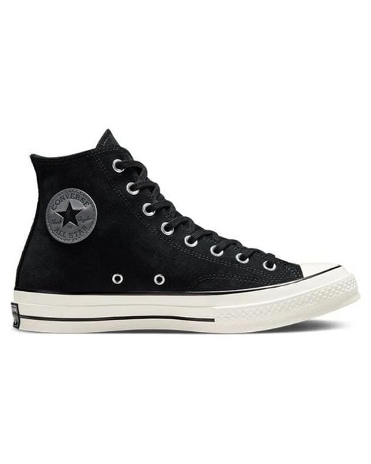 Converse Black Chuck 70 Suede High for men