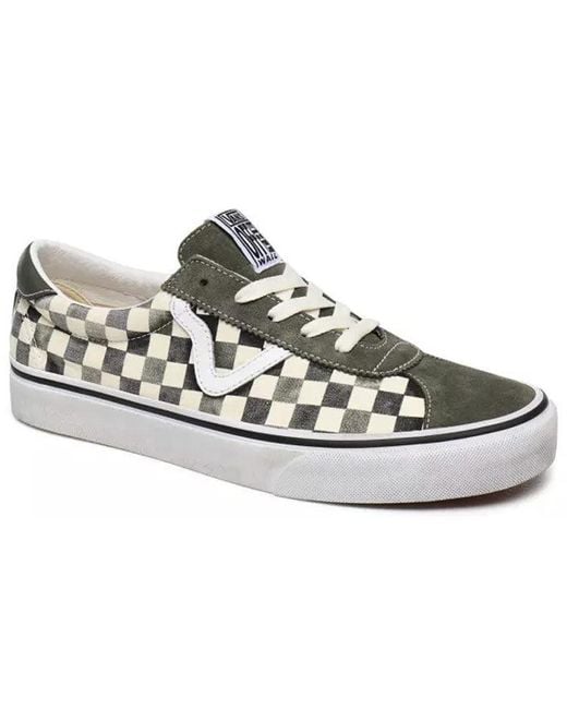 Vans White Washed Sport Checkboard for men
