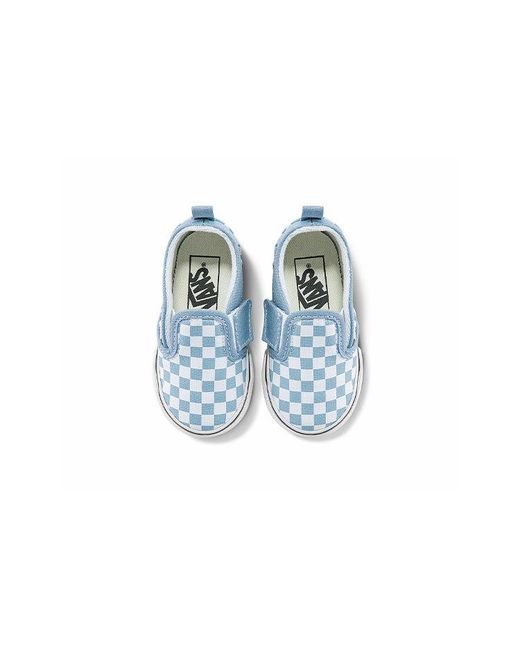 Vans Blue Slip-On Low Tops Casual Skateboarding Shoes for men
