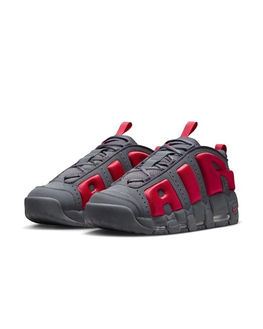 Nike Red Air More Uptempo Low 'Dark Light Crimson' for men
