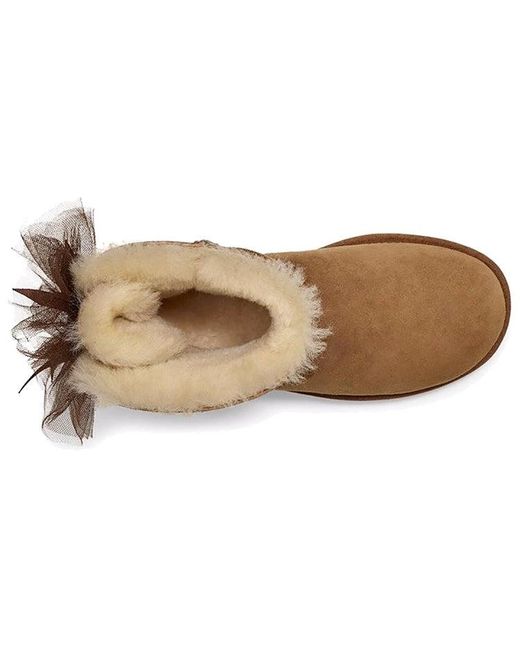 Ugg Brown (Wmns) Mini Bailey Tulle Bow