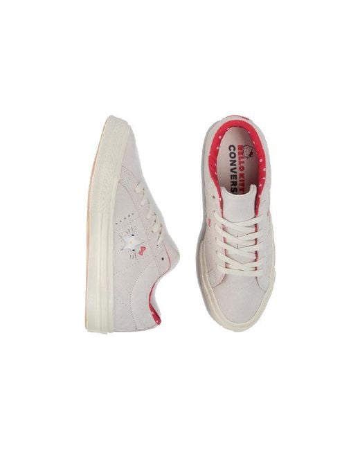 Converse White Hello Kitty X One Star Suede Low Top for men