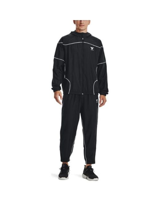 Under Armour Black Project Rock Woven Pants for men