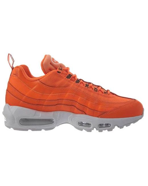 Nike Orange Air Max 95 Premium 'Overbranded Total' for men