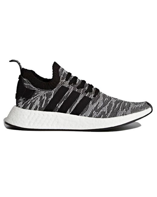 Adidas Black Nmd_R2 Primeknit 'Core' for men