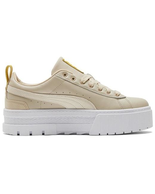PUMA White (Wmns) Mayze Luxe 'Putty'