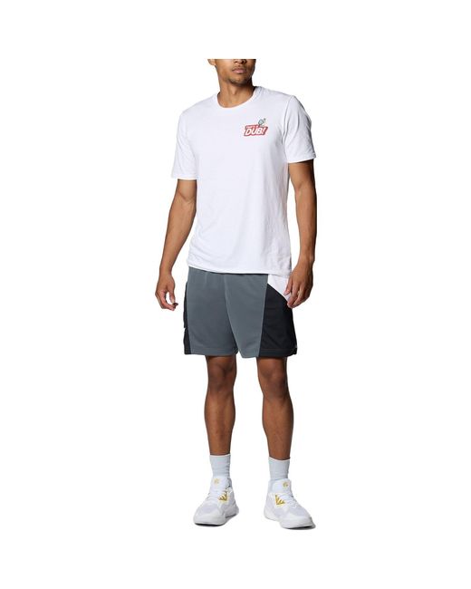 Under Armour White Curry Dub Goat Basketball T-Shirt for men