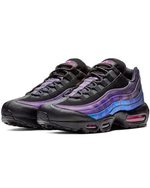 Vivid Purple Premium Sneakers Air Max 95 Black Purple Blue Nike