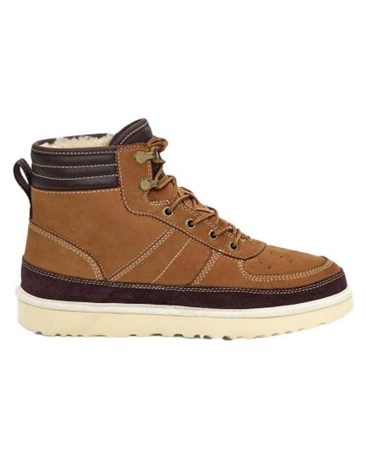 Ugg Brown Highland High Top Lacing Fleece Lined for men