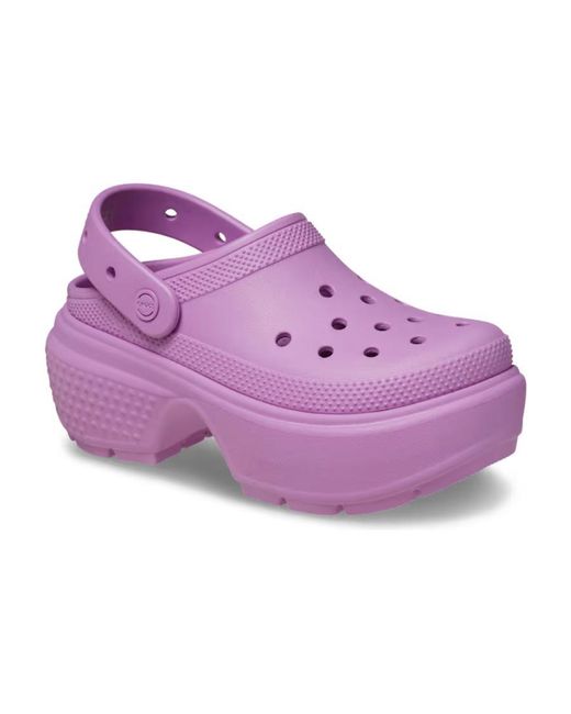 CROCSTM Purple Stomp Clog; Bubble