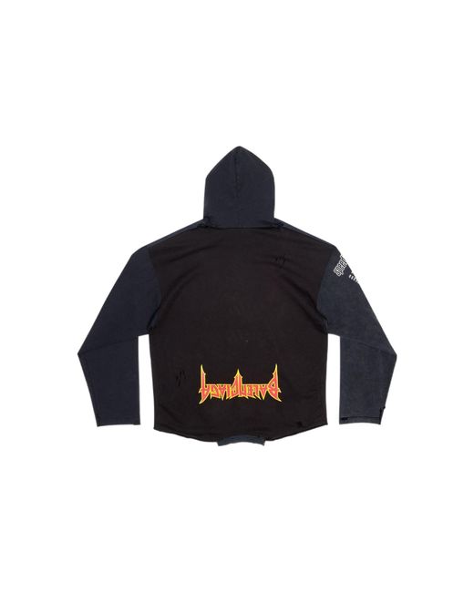Balenciaga Blue Speed Hunters Upside Down Hoodie Oversized Faded' for men