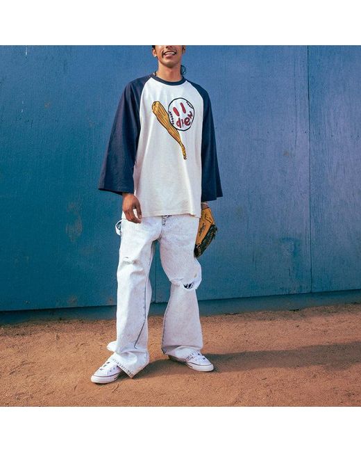 Drew House Blue Play Ball Baseball T-Shirt for men