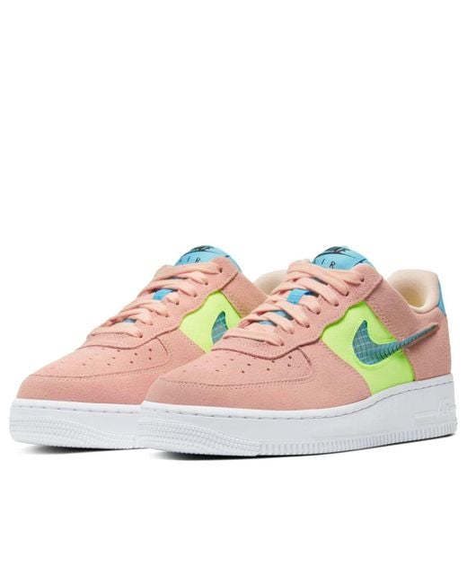 Nike White (Wmns) Air Force 1 Low '07 Se 'Coral Aqua'