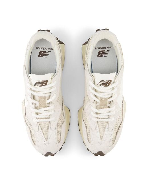 New Balance White 327 Vanilla' for men