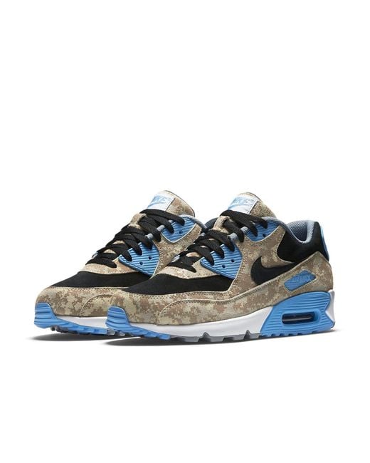 Nike Blue Air Max 90 Premium 'Digi Camo' for men