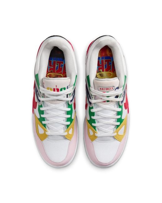 Nike White X Nigo Air Force 3 Low Multi-Color' for men