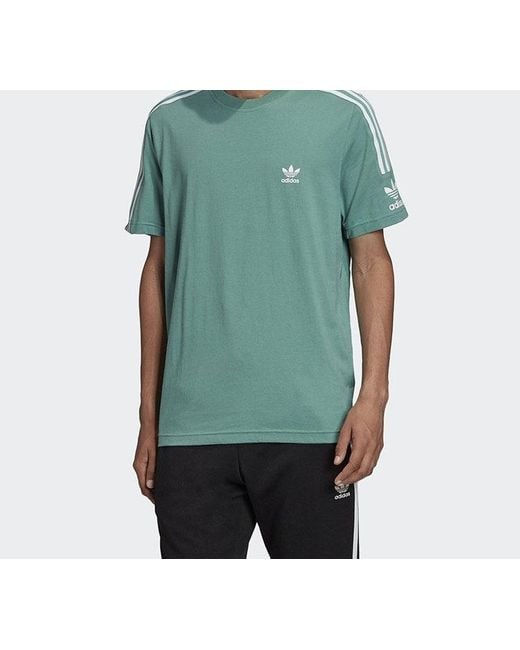 Adidas Green Originals Classic Logo Short Sleeve for men
