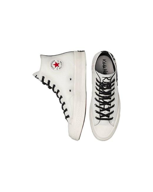 Converse White Keith Haring X Chuck Taylor All-Star 70 High Tops Egret 'Egret' for men