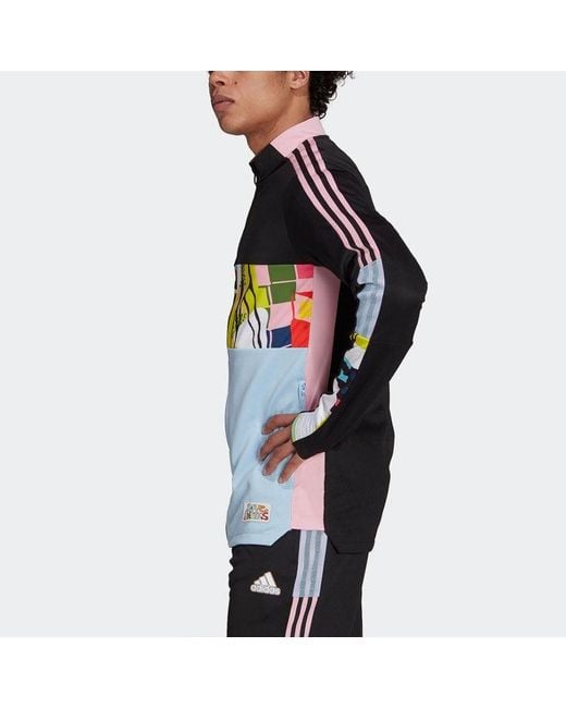 Adidas Blue Colorblock Soccer/Football Sports Jacket for men