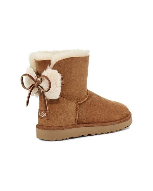 Ugg Brown (Wmns) Classic Dudble Bow Mini