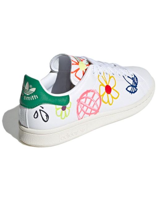 Adidas Blue (Wmns) Stan Smith 'Large Doodles'