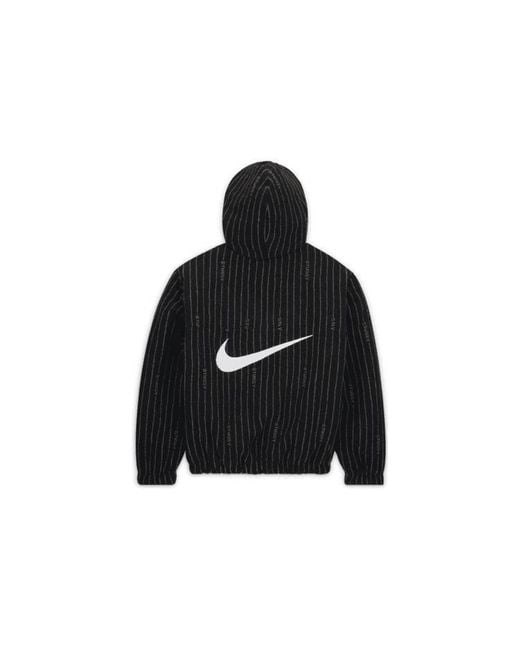 Nike X Stussy Stripe Wool Jacket 'Antique' in Black for Men | Lyst UK