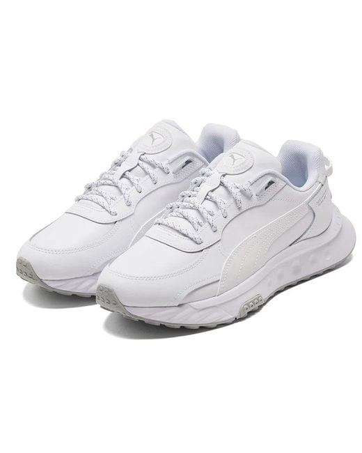 PUMA White Wild Rider Reflective for men