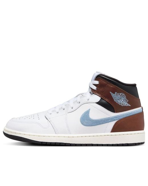 Nike White 1 Mid Se for men