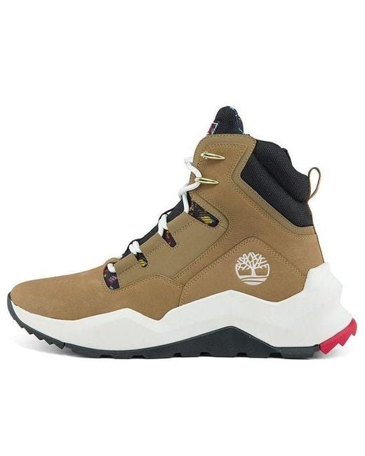 Timberland Brown Madbury Side Zip Wide Fit Sneaker Boots Nubuck' for men