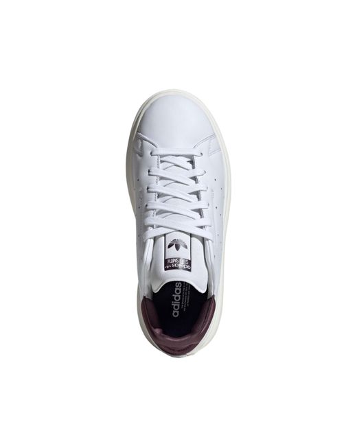 Adidas White (Wmns) Stan Smith Pf Burgundy'