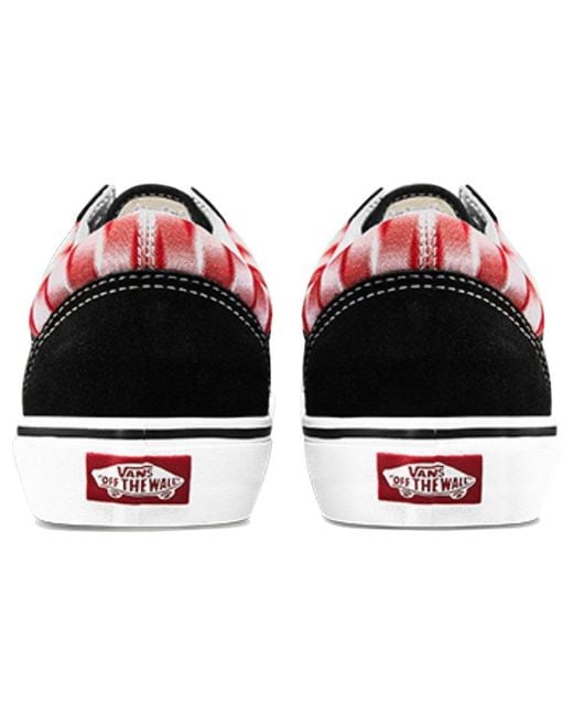 Vans Red Old Skool Checkerboard for men