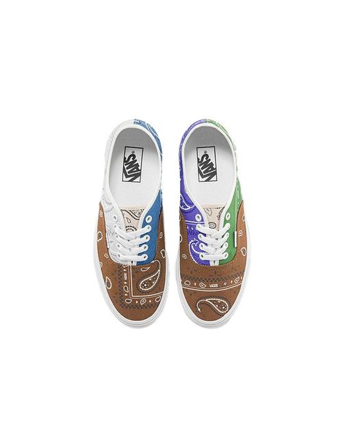 Vans Green Authentic 'Peace Paisley for men