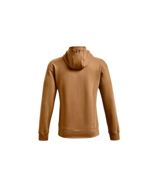 Under Armour Brown Project Rock Graphic Hoodie for men