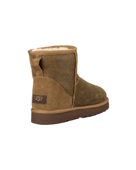 Ugg Brown Classic Mini Bomber Fleece Lined for men
